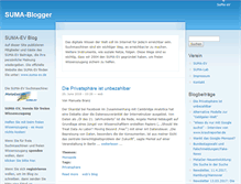 Tablet Screenshot of blog.suma-ev.de